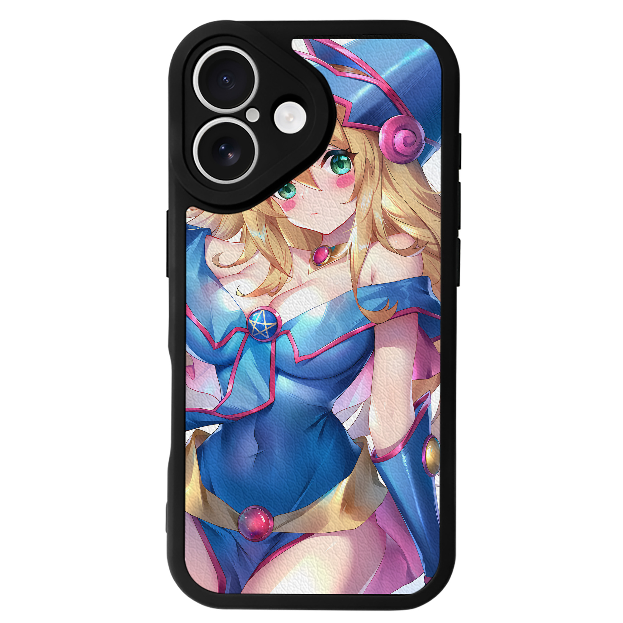 （画像用） 遊☆戯☆王 Yu-Gi-Oh! 【iPhone 16シリーズ対応】シリコンスマホケース（レザー調） 材質：シリコン